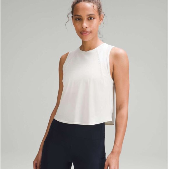 Lululemon Sculpt Cropped Tank Top Bone - Picture 1 of 8